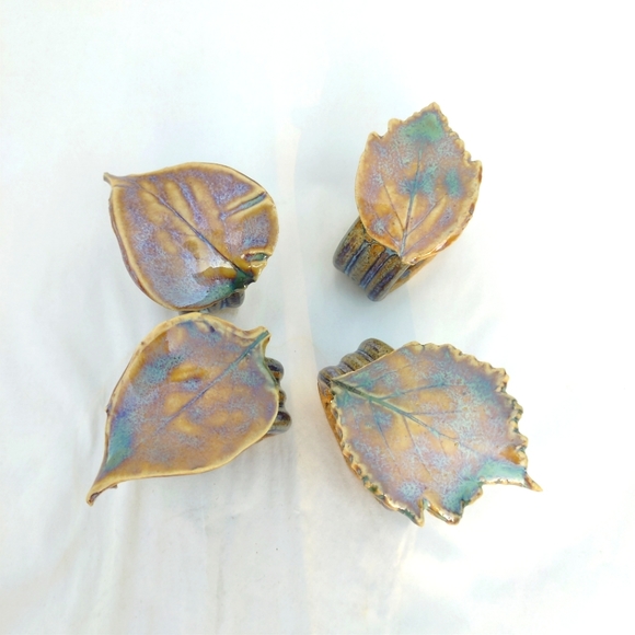 Handmade Pottery Napkin Rings - Picture 1 of 12